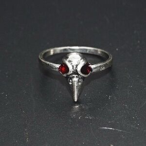 Gothic Raven Head Ring